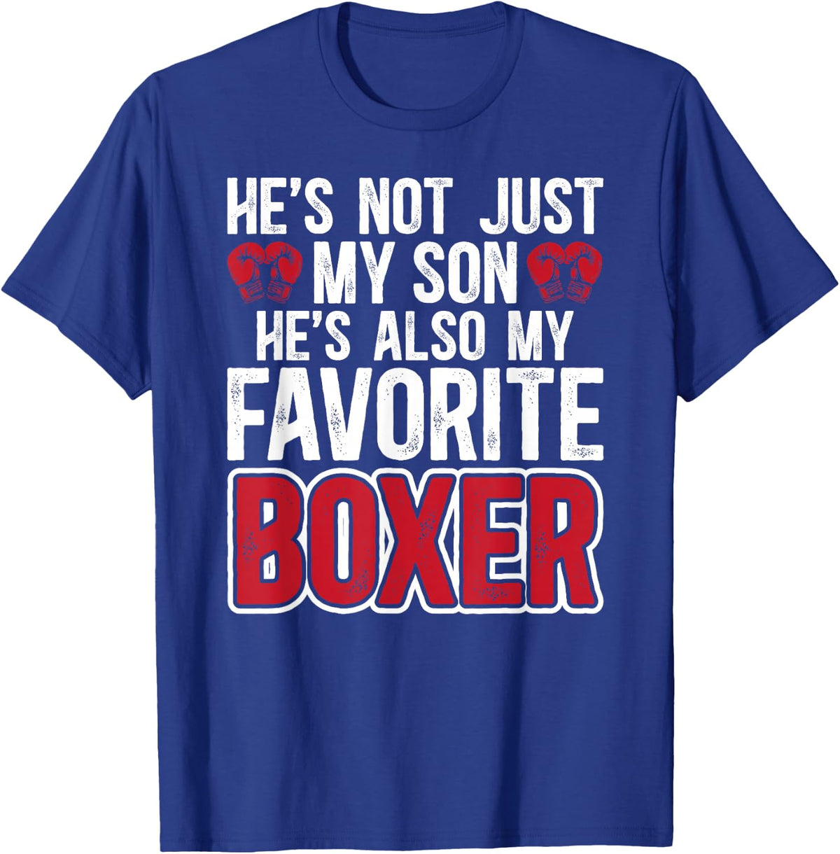 Boxing Dad Proud Boxing Father T-Shirt - Royal Blue