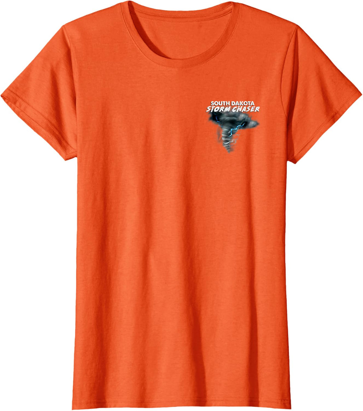 South Dakota Storm Chaser Severe Weather Tornado T-Shirt - Orange