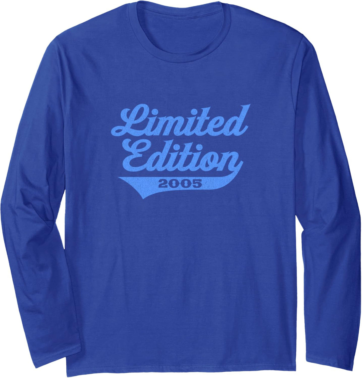 21 Year Old Limited 21st Birthday Long Sleeve T-Shirt - Adult Unisex Royal Blue