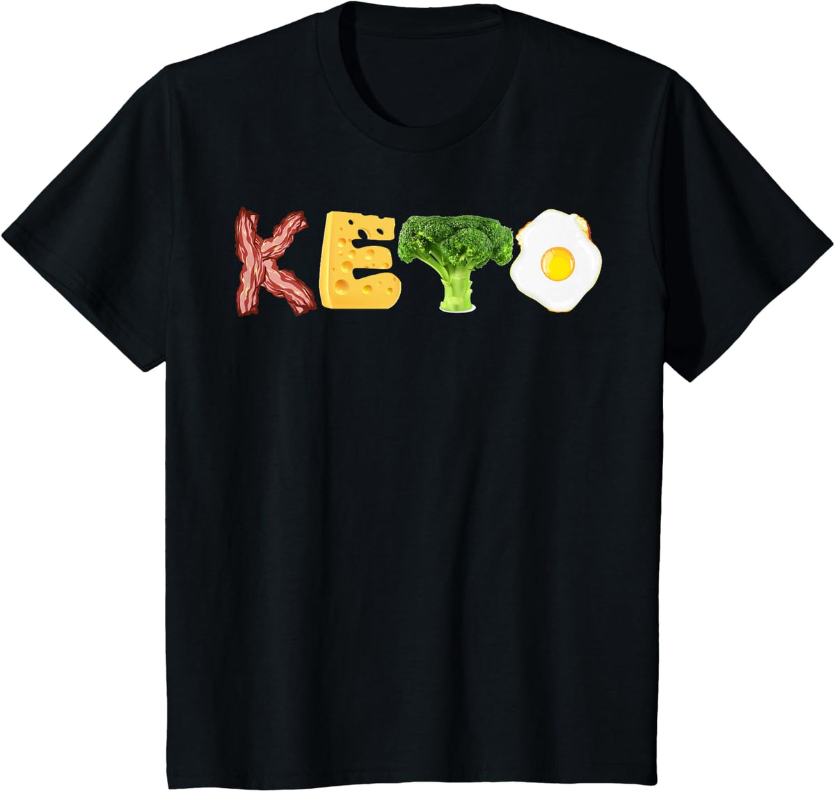 Keto Shirt | Cool Funny Low Carb High Fat Diet Tee Gift T-Shirt - Black