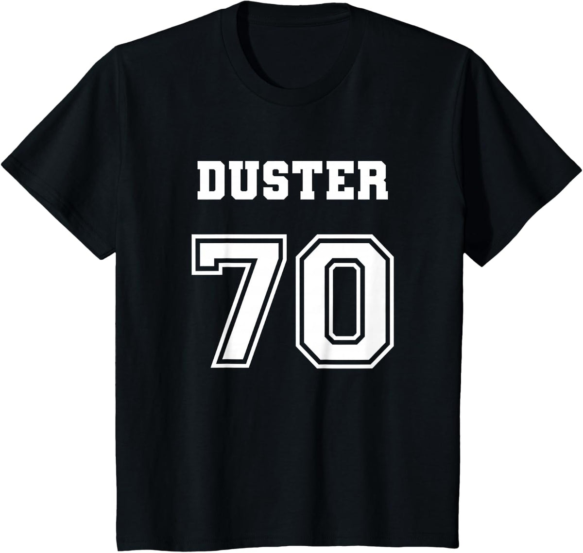 Jersey Style Duster 70 1970 Muscle Classic Car T-Shirt - Black
