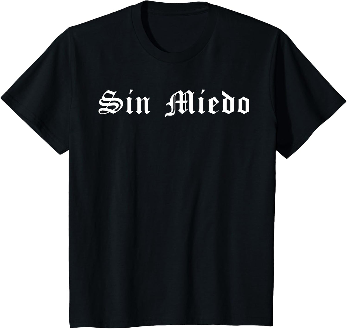 Sin Miedo Cholo Chola Old English T-Shirt - Black