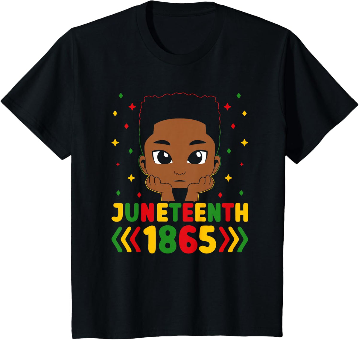 Juneteenth Vibes 1865 Melanin Black History African Toddler T-Shirt - Black