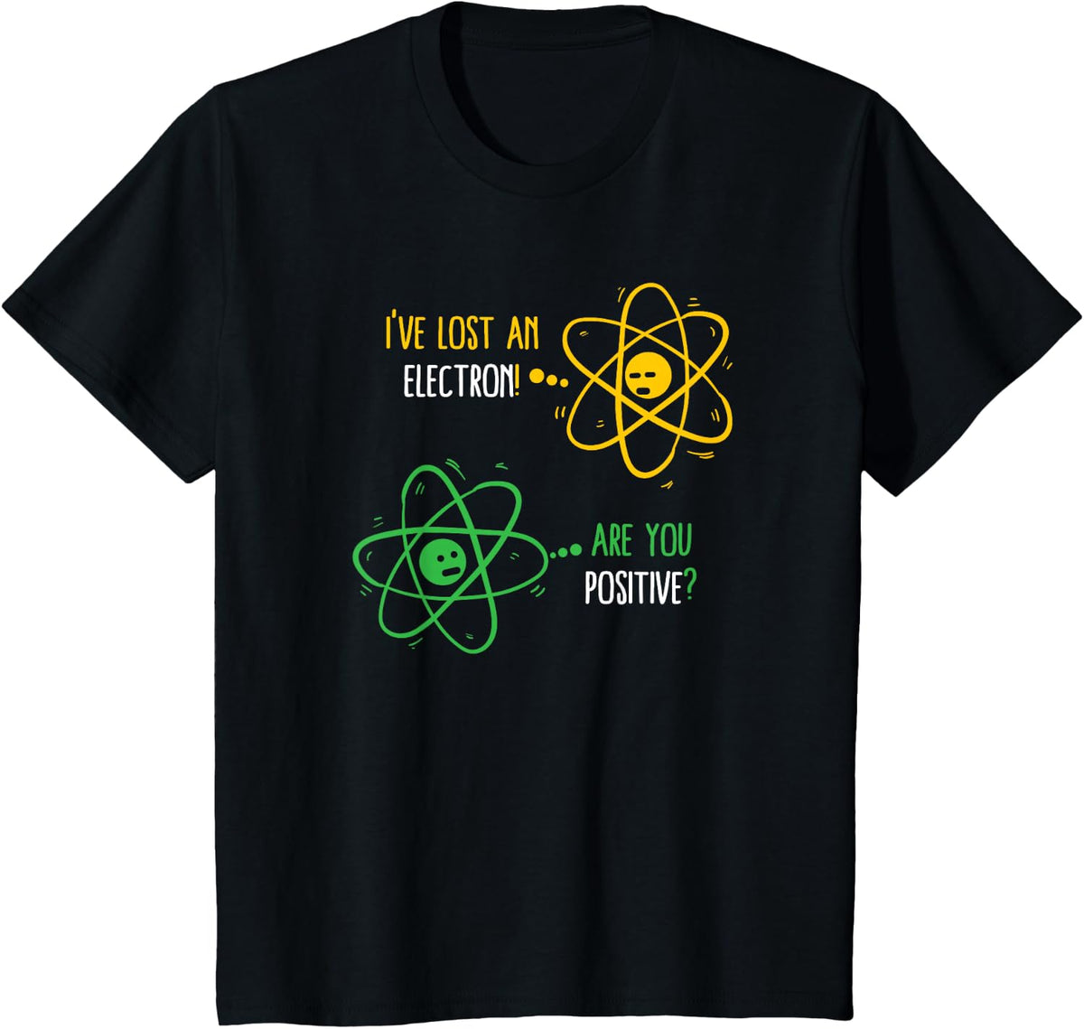 Chemistry Science Chemist Student Atom Funny T-Shirt - Black