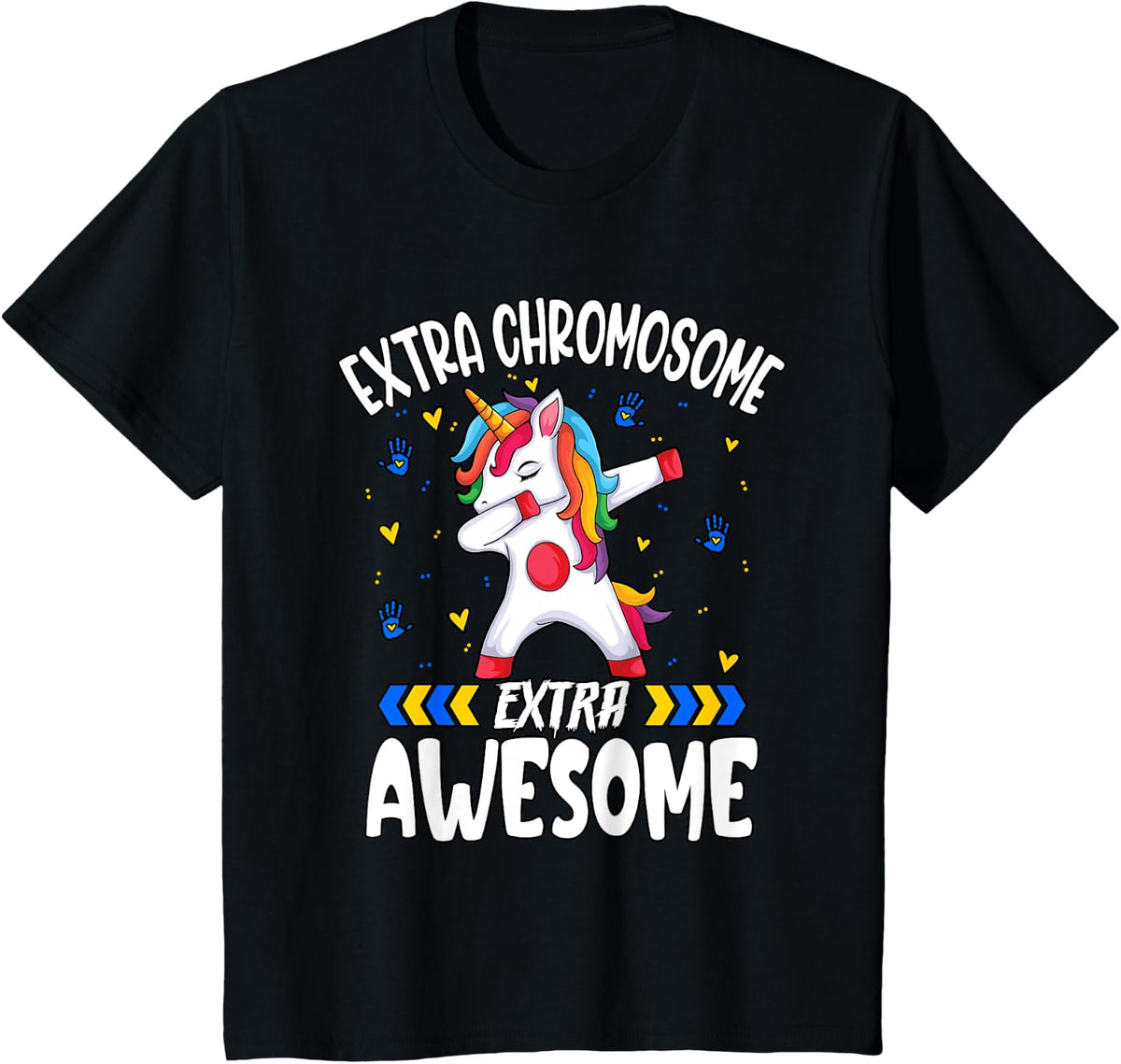 Extra Chromosome Extra Awesome T-Shirt - Black