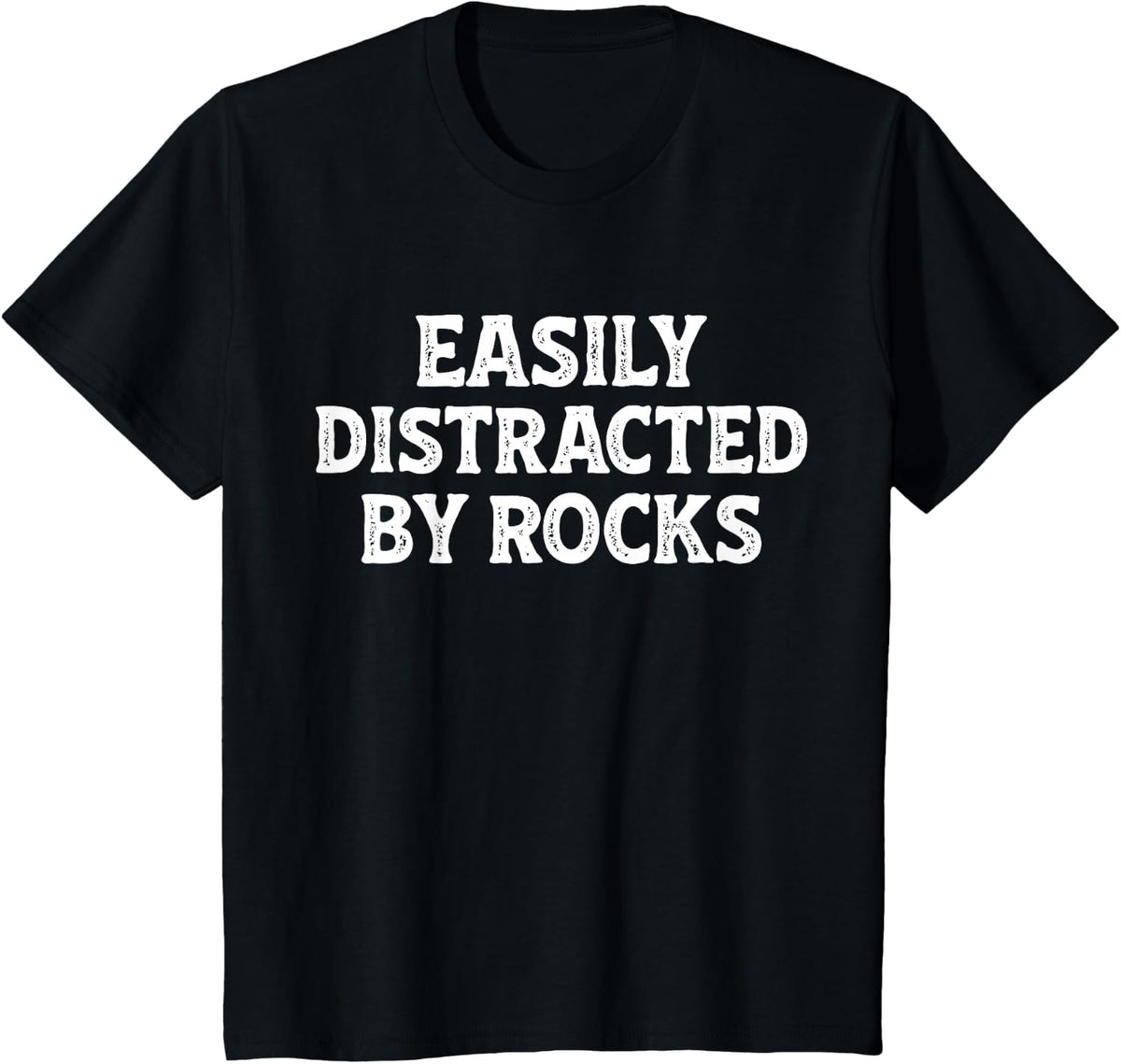 Hold On I See A Rock Funny Geologist Dad Mom Rockhound T-Shirt - Black