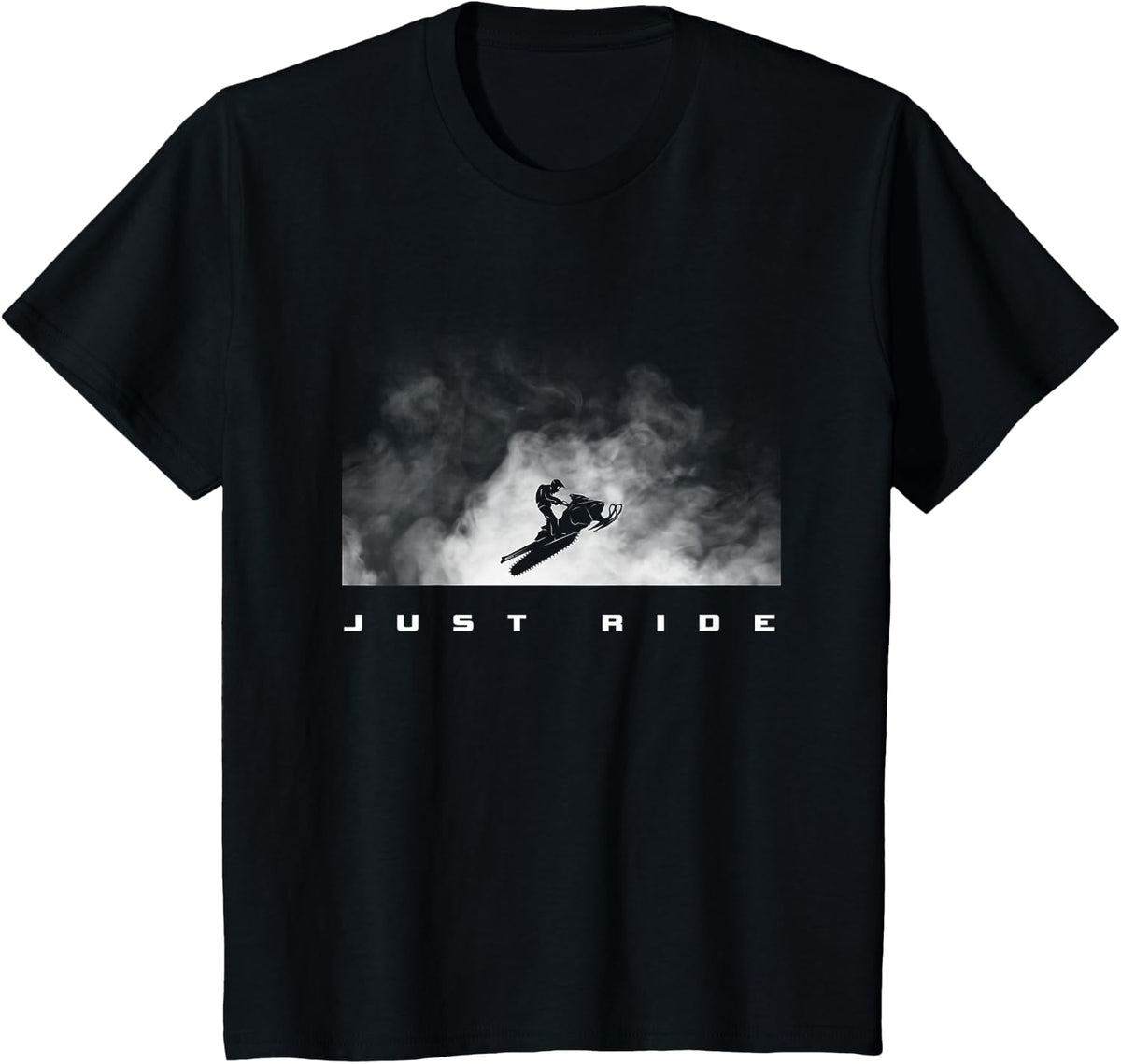 Snowmobile Apparel T-Shirt for Winter Sports Enthusiasts Snowmobiling Tees T Shirts - Black