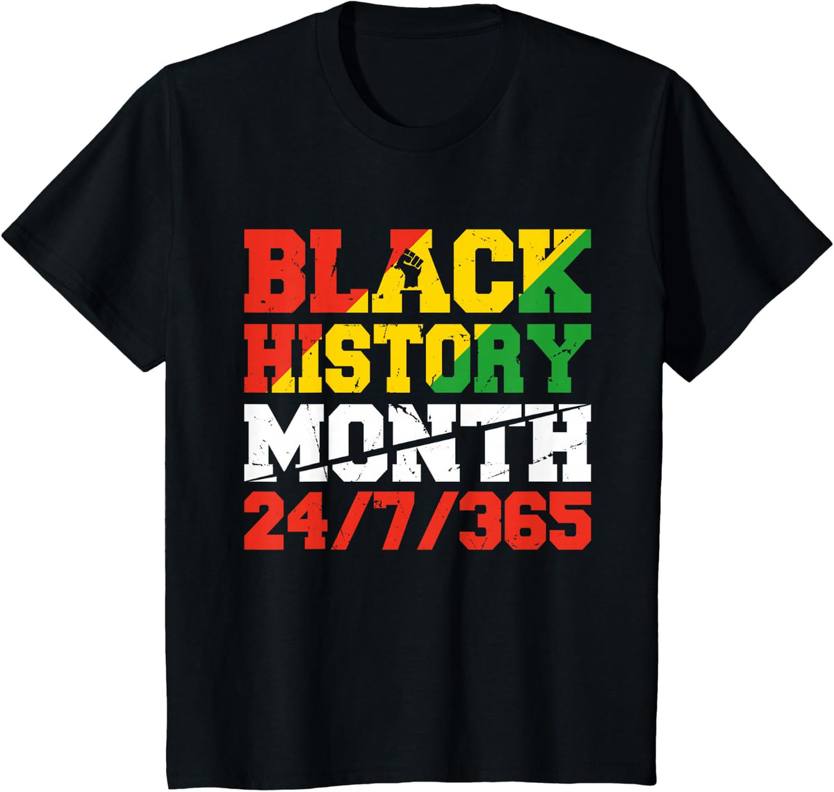 African Pride Juneteenth Black History Month T-Shirt - Black