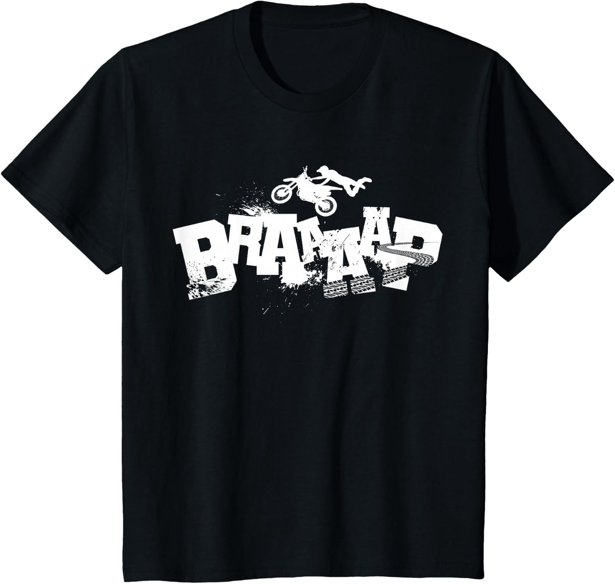 Braaap | Dirt Biking Tshirt | Boys Dirt Bike T-Shirt - Black
