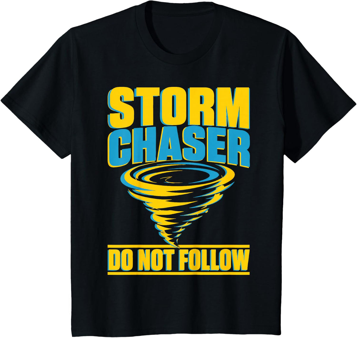 Funny Tornado Storm Chasing T-Shirt - Black