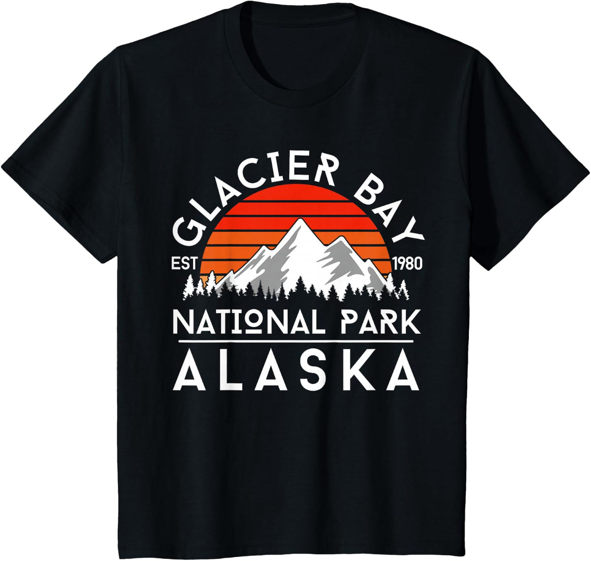 Glacier Bay National Park T-Shirt - Black
