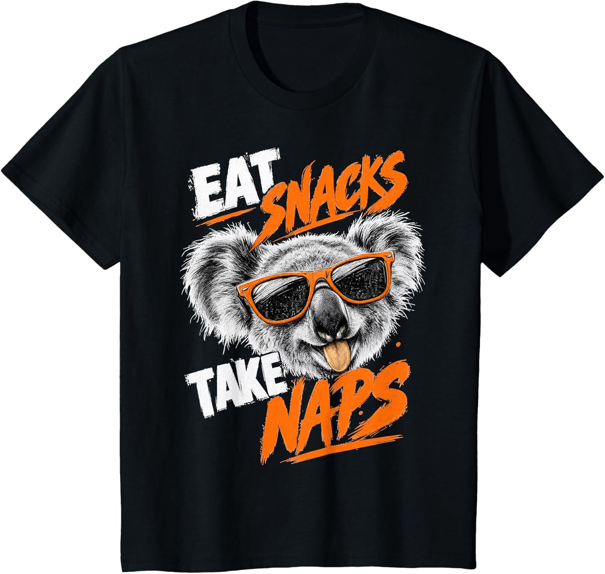 Koala Humor T-Shirt - Black