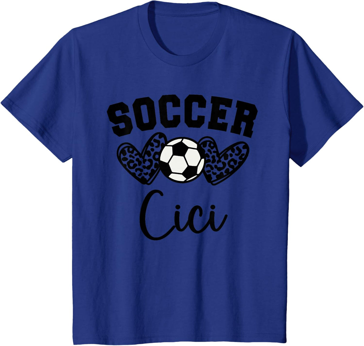 Soccer Cici Matching Family Soccer T-Shirt - Royal Blue