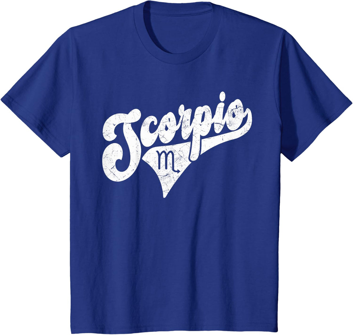 Scorpio Retro Zodiac Sign – Astrology – Horoscope, Scorpio T-Shirt - Royal Blue