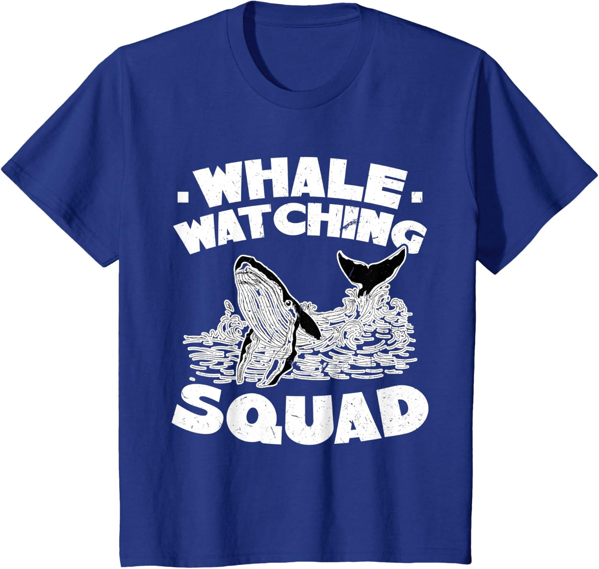 Whale Watching Squad T-Shirt - Royal Blue