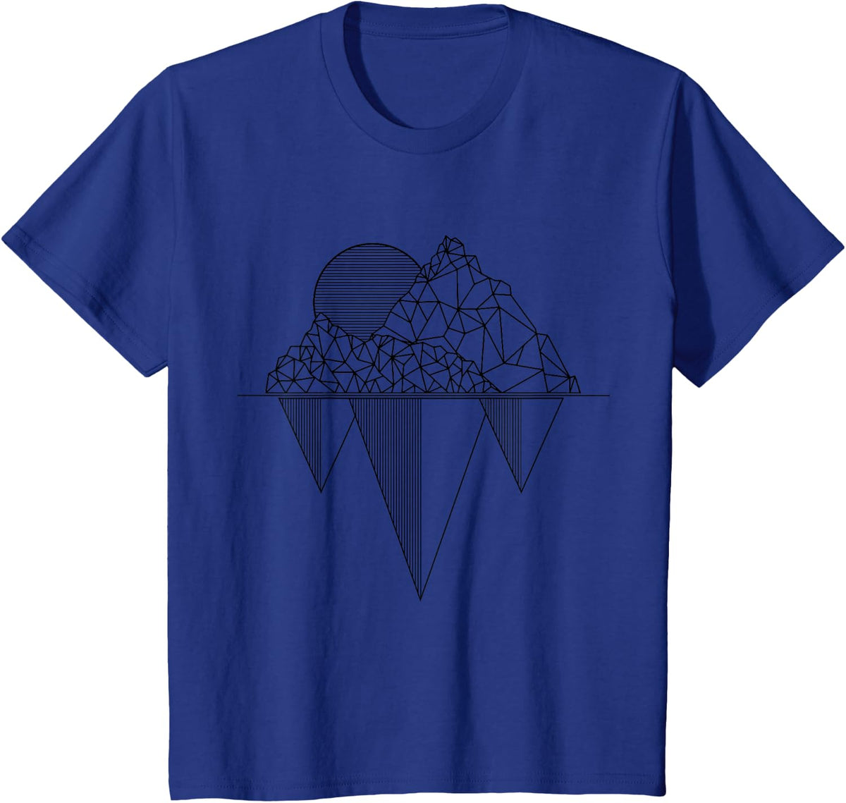 Mountains Vintage Hiking Camping Trekking Climbing Gift T-Shirt - Royal Blue