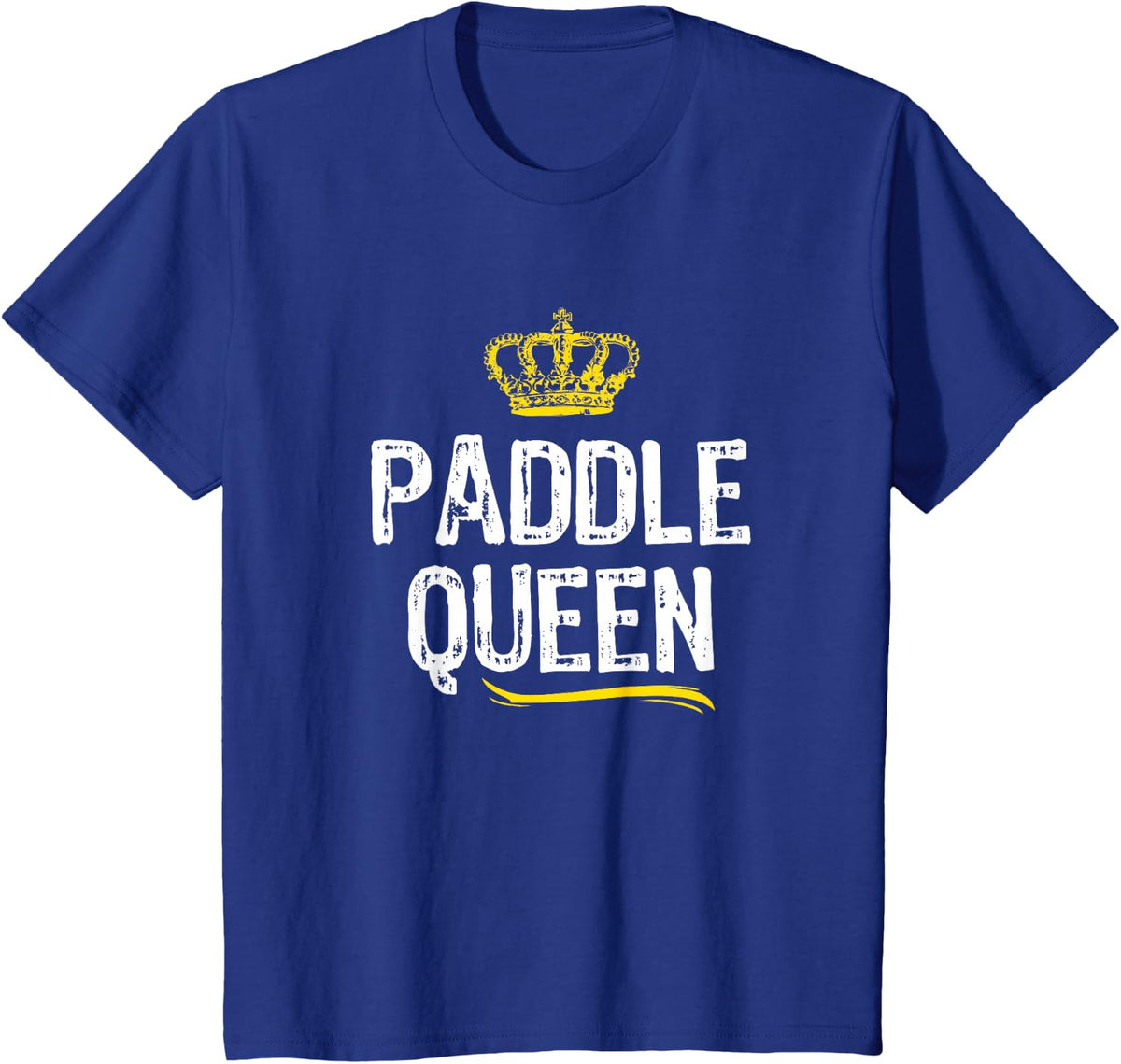 Paddle Queen Women Girls Stand Up Paddling Board Funny Gift T-Shirt - Royal Blue