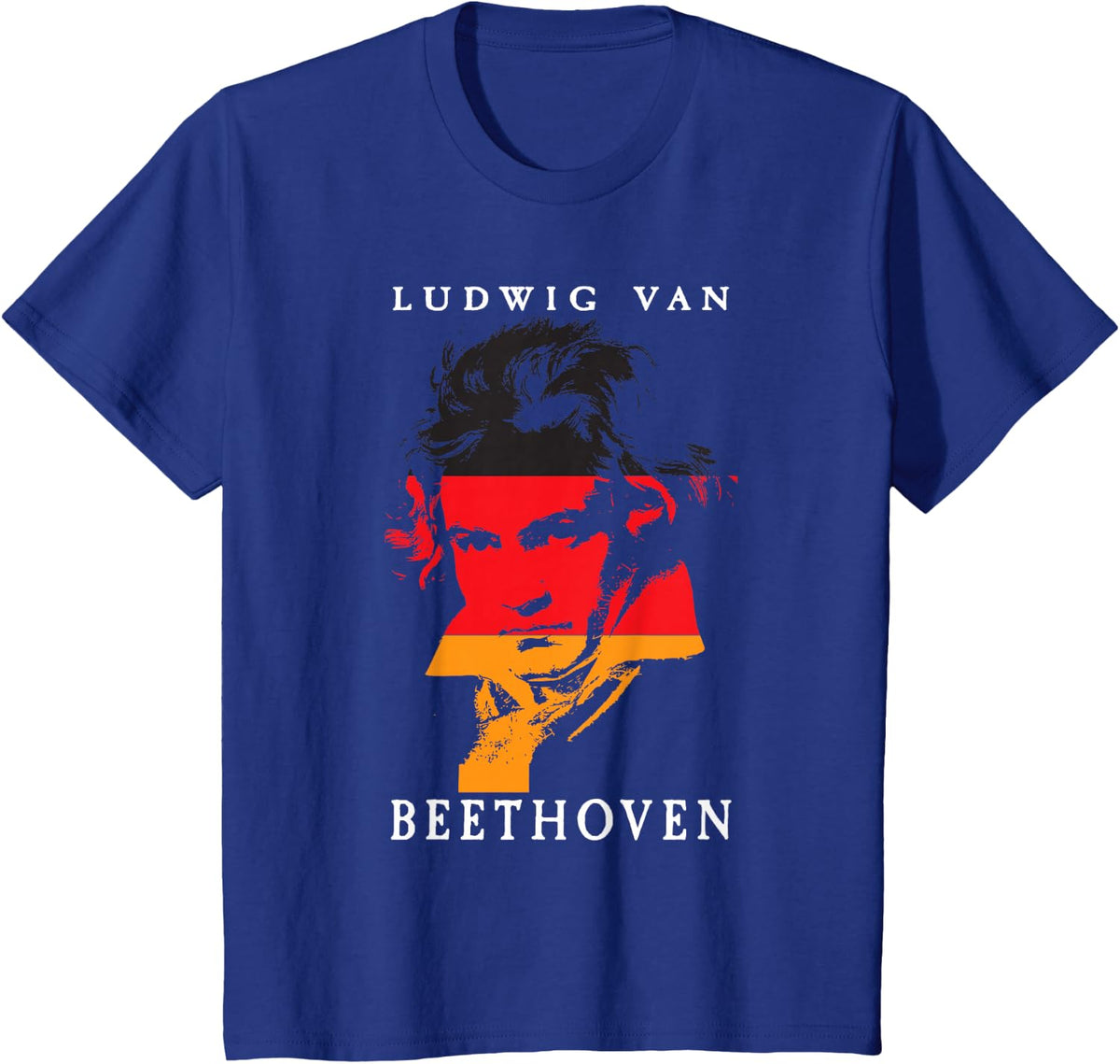Ludwig Van Beethoven Classical Music Lover Tees T-Shirts for Music Teachers Pianists Composers - Royal Blue