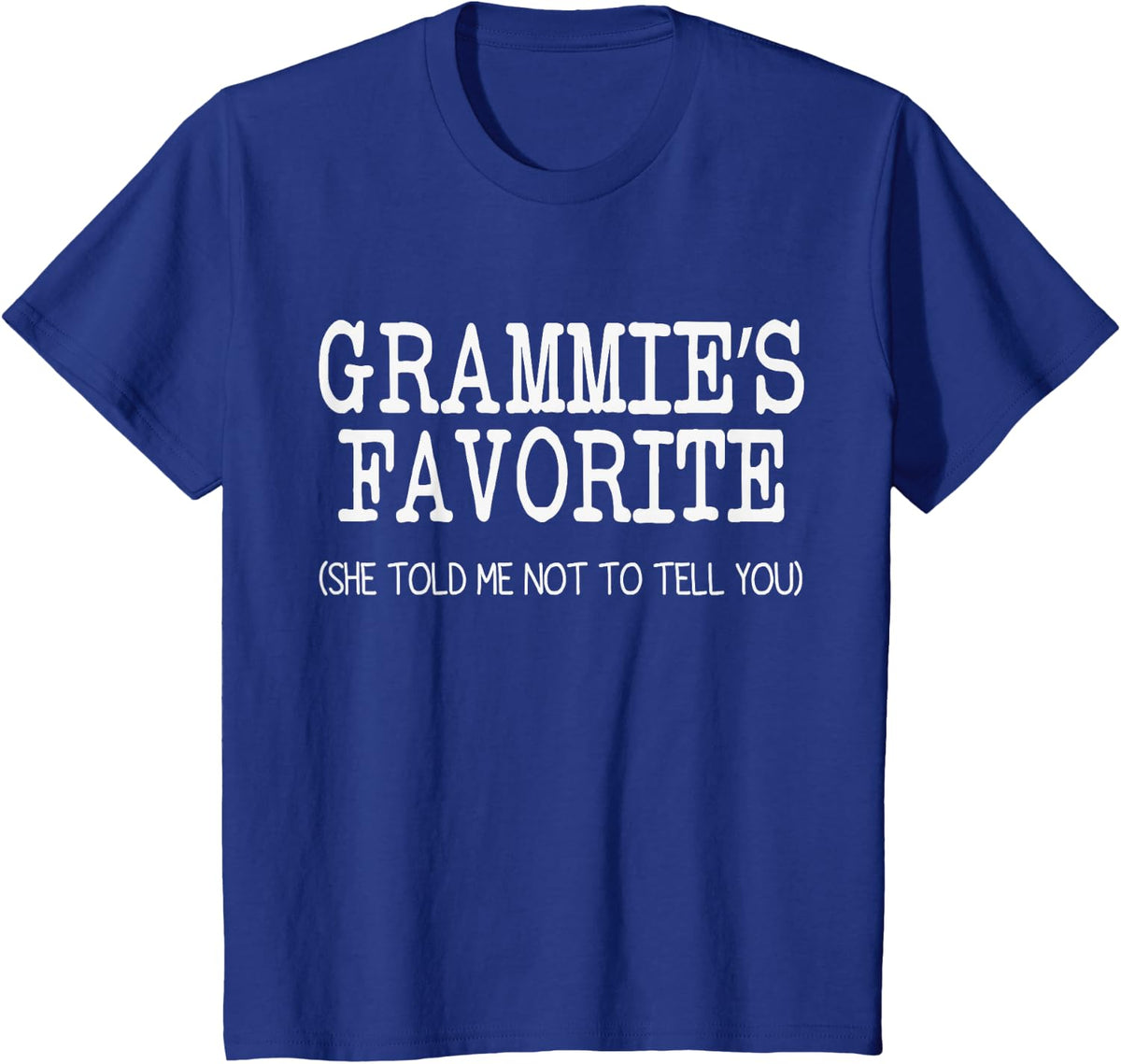 Grammie’S Favorite Funny Family Grandson Granddaughter Kids T-Shirt - Royal Blue
