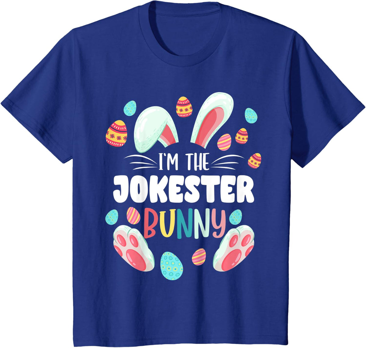 I'm The Jokester Bunny Matching Family Easter Party T-Shirt - Royal Blue