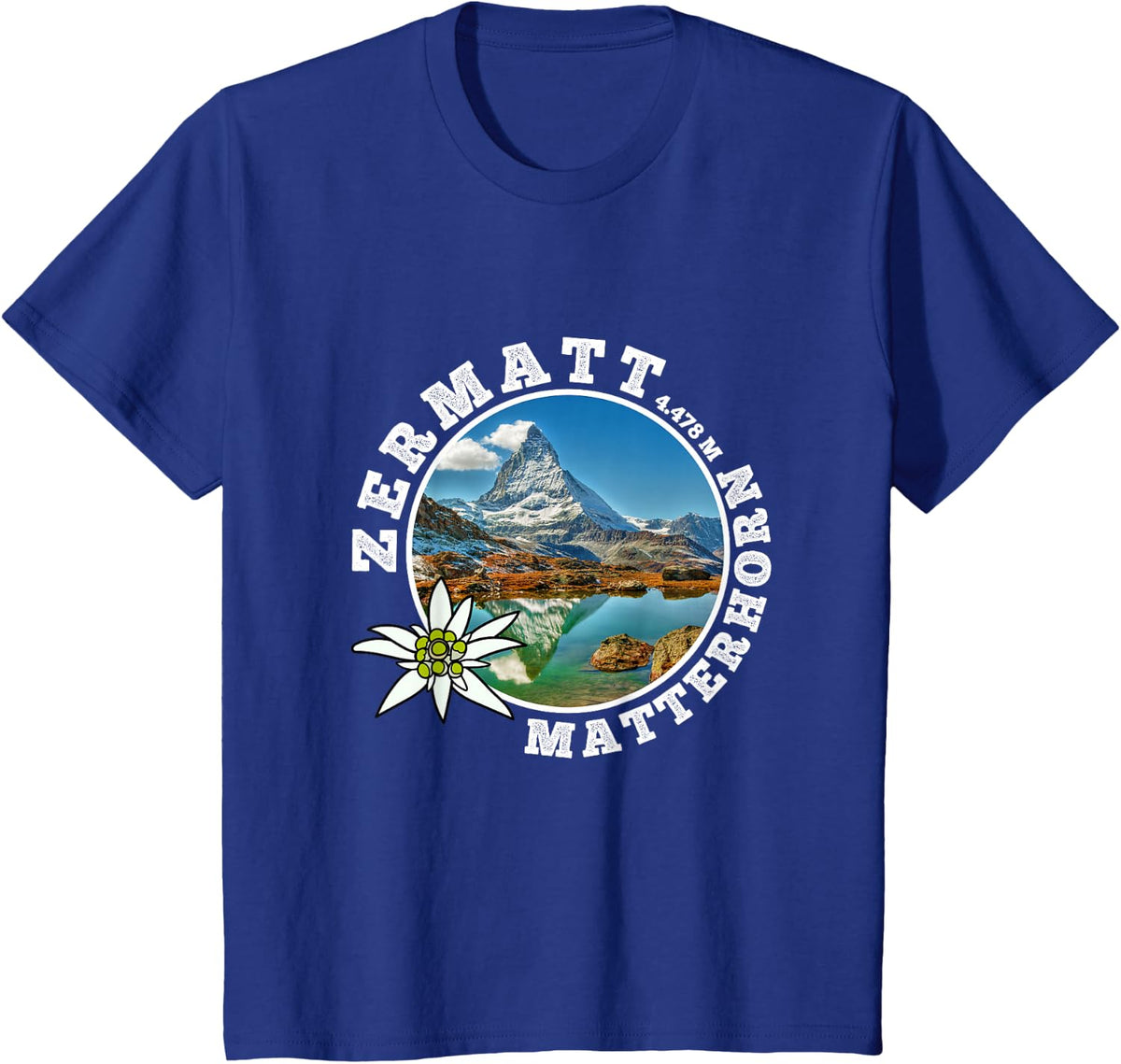 Zermatt Souvenir / Switzerland Zermatt T-Shirt - Royal Blue