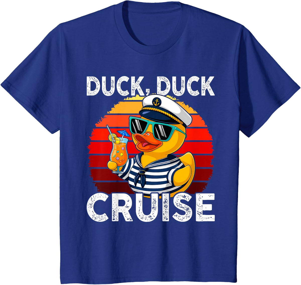 Cruising Ducks Duck Duck Cruise Family Vacation Rubber Duck T-Shirt - Royal Blue