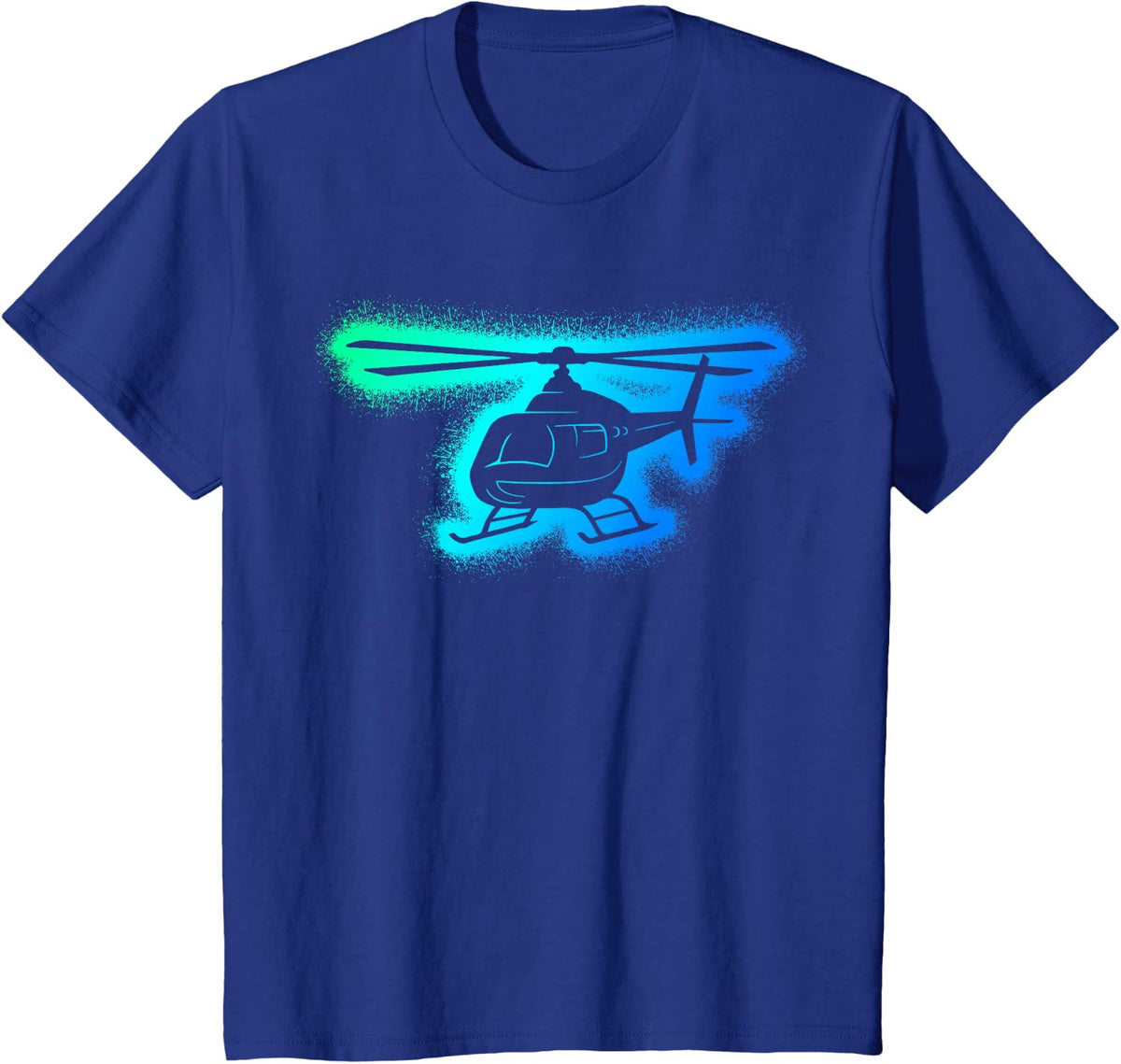 Helicopter Shirt Aviation T-Shirt Tee Pilot Gift for Boys Men Kids Dad - Royal Blue