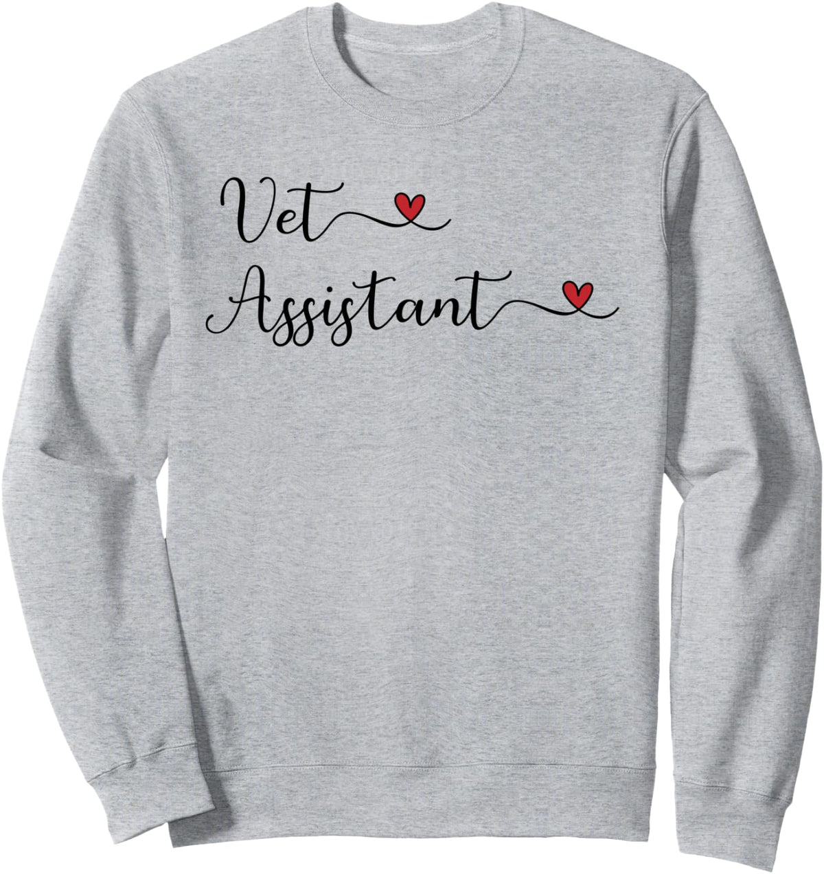 Vet Assistant Sweatshirt - Adult Unisex Heather Grey
