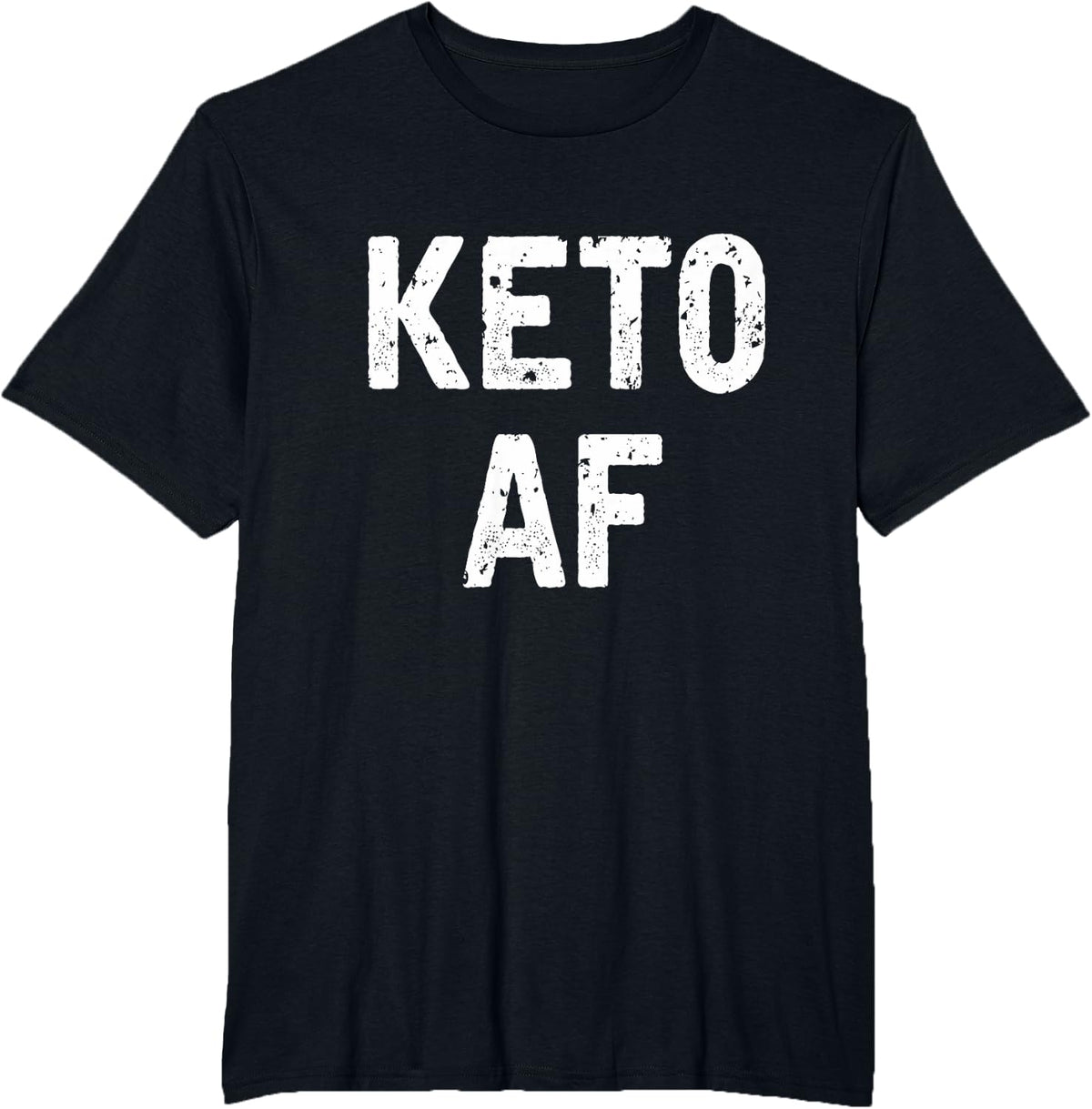 Keto Diet T-Shirt- Keto AF - Black