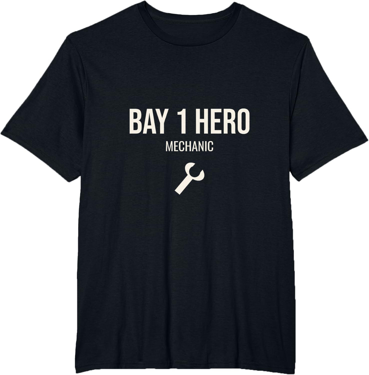 Mechanics Work Bay 1 Hero Garage T-Shirt - Black