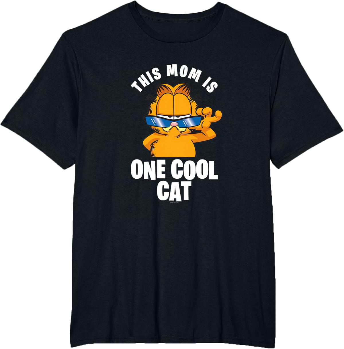 Garfield Mother's Day This Mom Is One Cool Cat Shades T-Shirt - Black