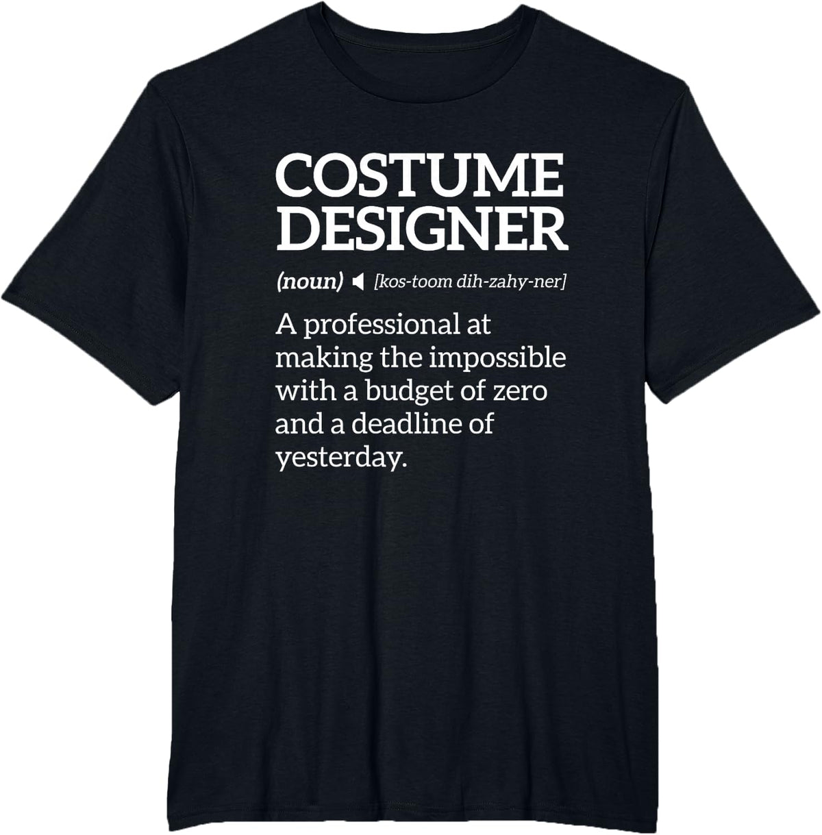 Costume Designer T-Shirt - Black