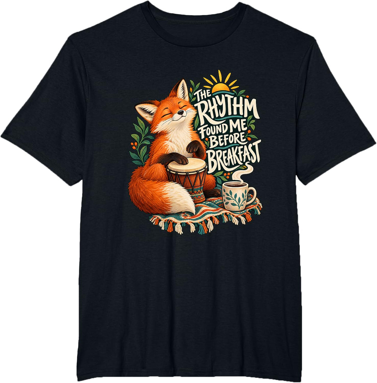Funny Drummer Saying, Drums Musician Music T-Shirt - Black