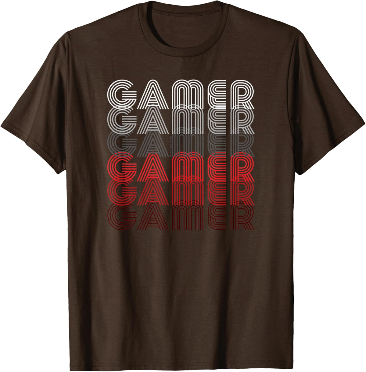 Cool Retro GAMER Gaming Enthusiasts - Gamer T-Shirt - Brown
