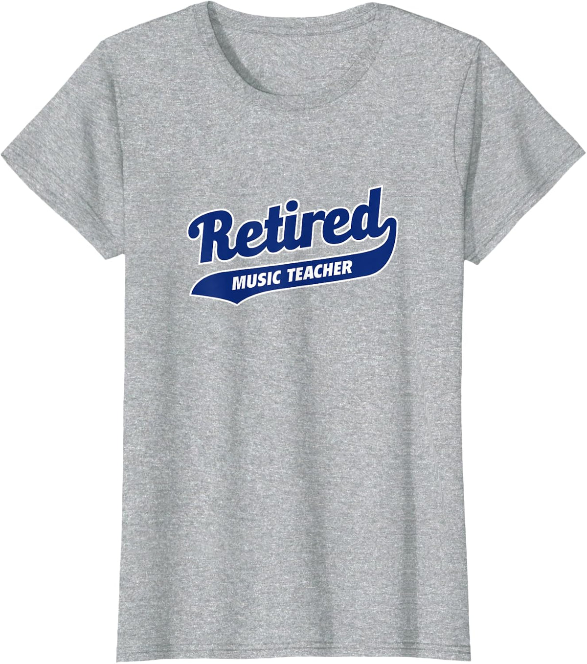 Job Retirement Gift for Retired Music Teacher T-Shirt - Heather Grey