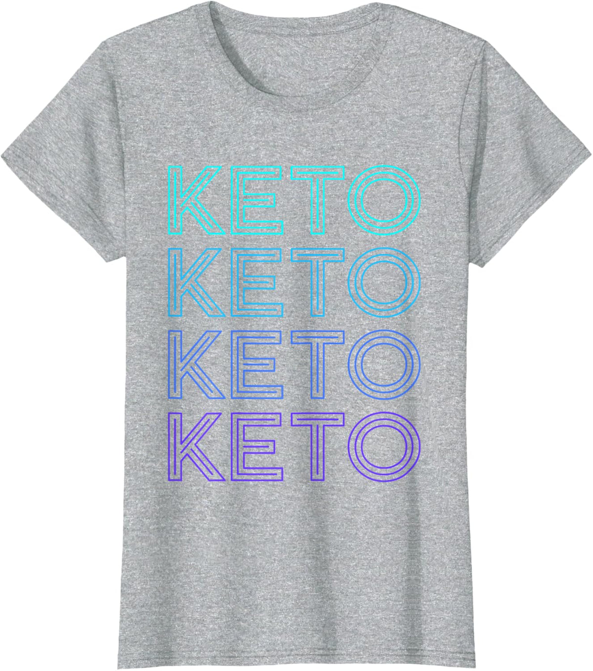 Keto Diet Retro Ketogenic Diet Keto T-Shirt - Heather Grey