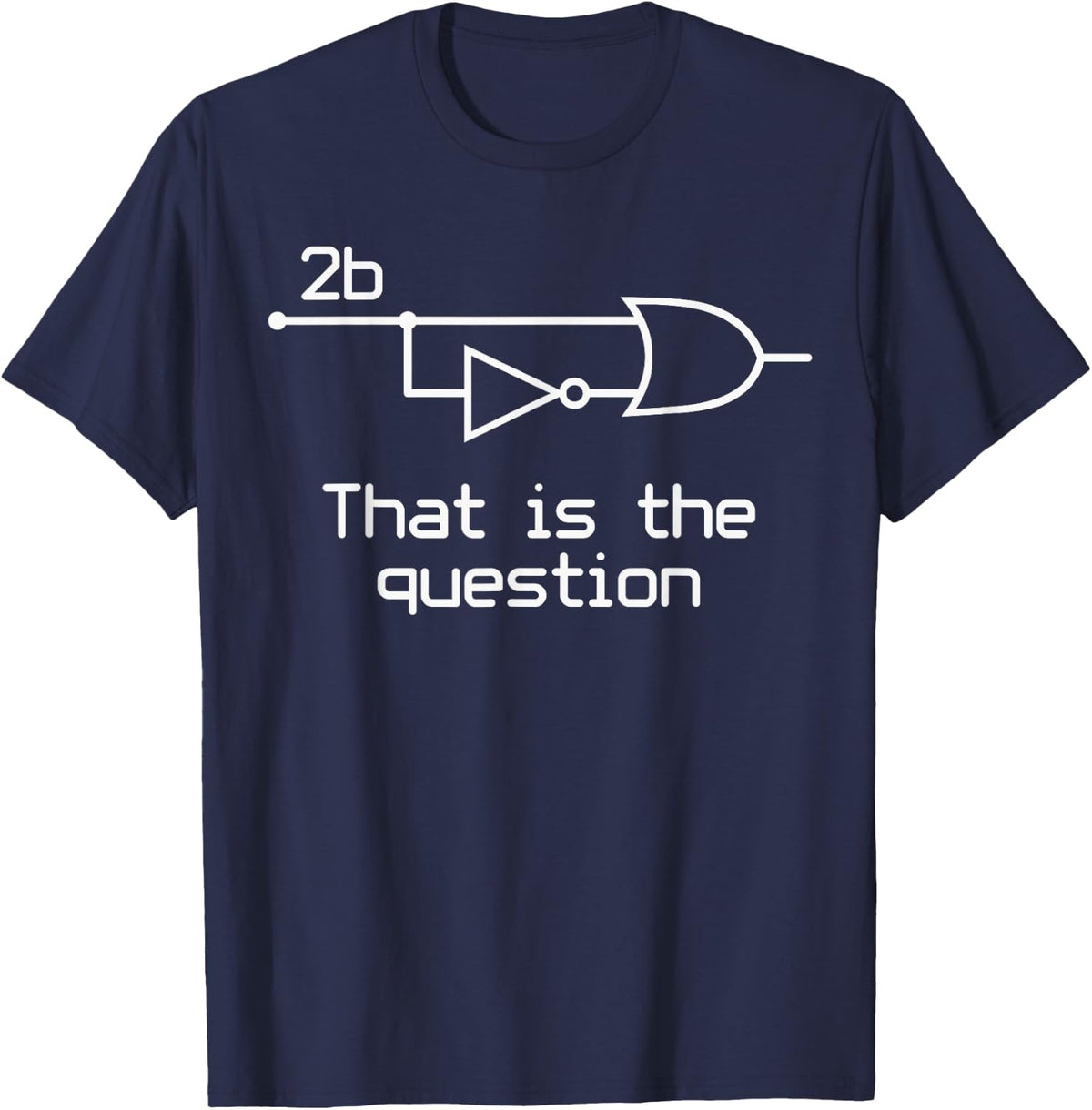 to Be Or Not to Be Electrical Engineer Circuit T-Shirt Dark T-Shirt Small - Navy Blue