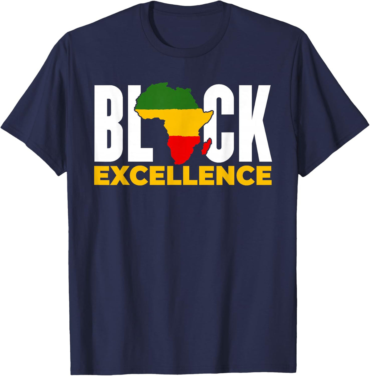 Black Excellence Juneteenth T-Shirt - Navy Blue
