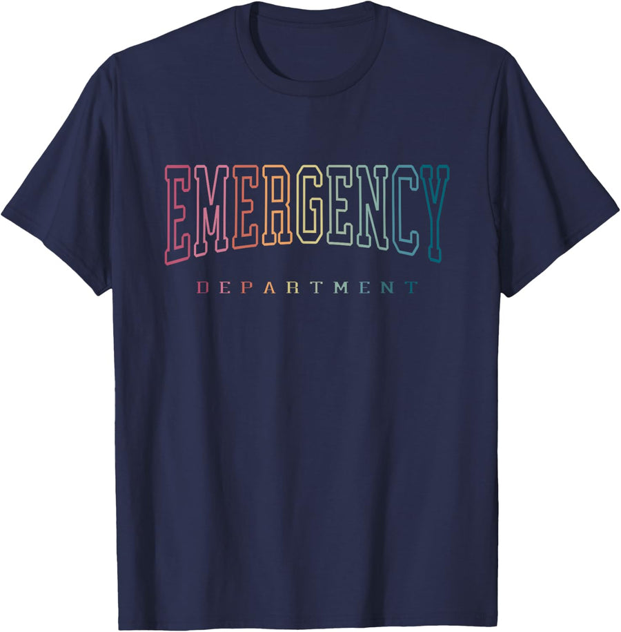Emergency Department Emergency Nurse Emergency Room Nurse T-Shirt - Navy Blue