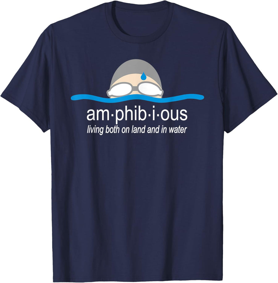 Amphibious - Swimming T-Shirt - Navy Blue
