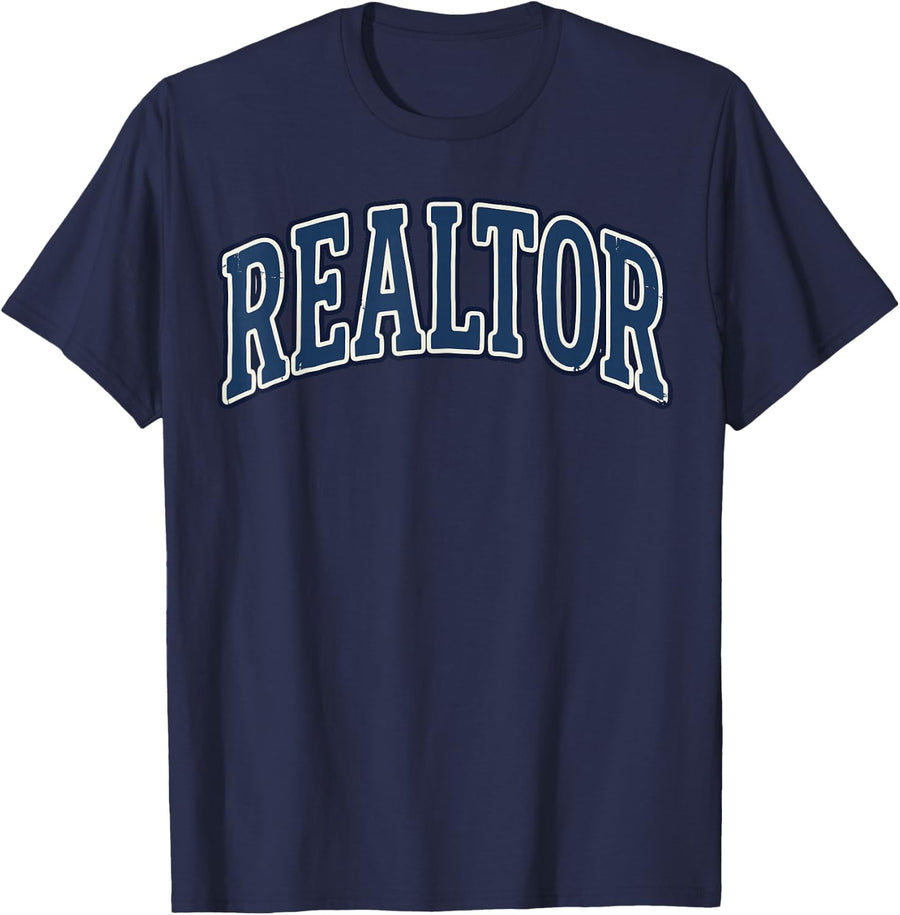 Real Estate Agent and Realtor Humor Tee T-Shirt - Navy Blue