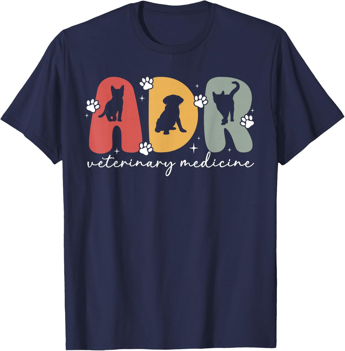 ADR Veterinary Medicine Vet Med Veterinarian Vet Medicine T-Shirt - Navy Blue