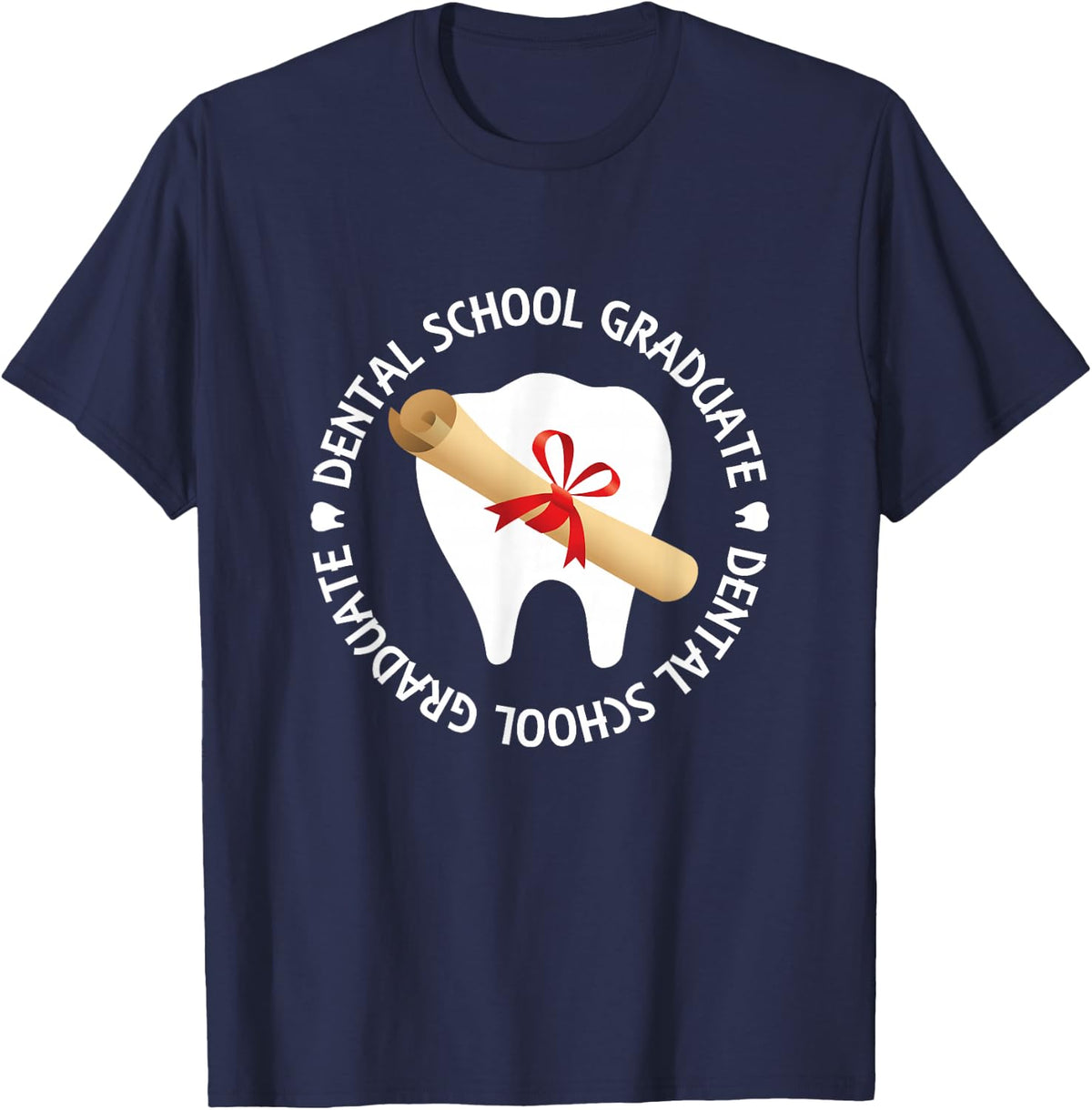 Dental School Graduate New Dentist Graduation T-Shirt - Navy Blue