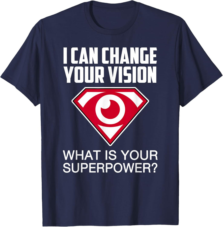 Optometry Shirts Optometrist T-shirt Men Women Gift Doctor T-Shirt - Navy Blue
