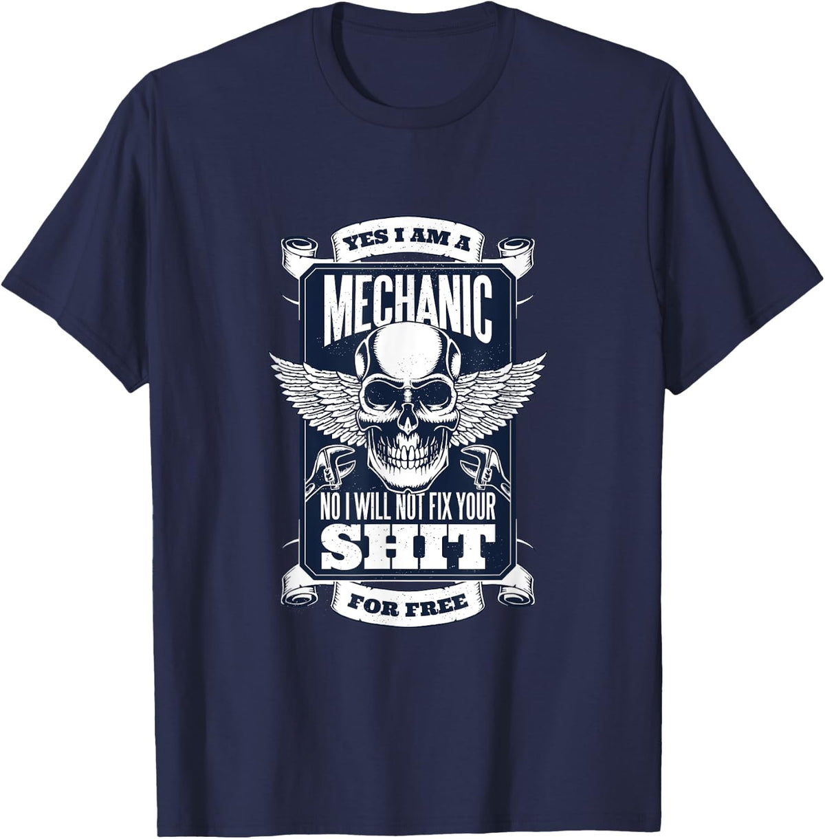 Yes I Am A Mechanic T-shirt T-Shirt - Navy Blue