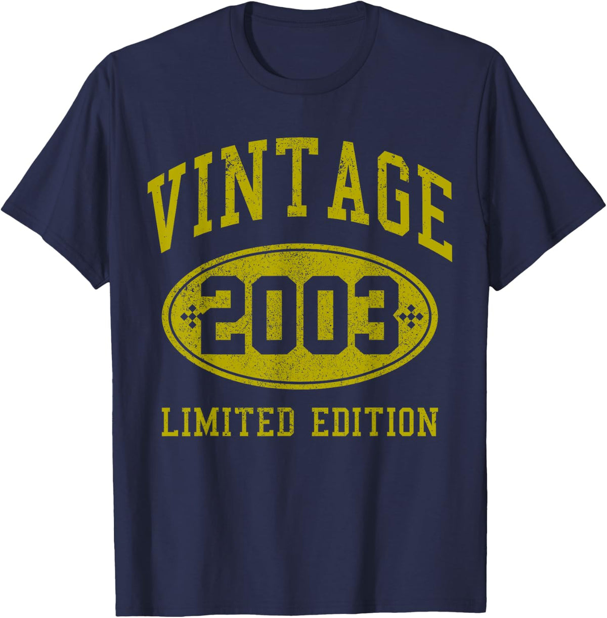 Vintage 2003 Limited Edition 21st Birthday Gift 21 Years T-Shirt - Navy Blue