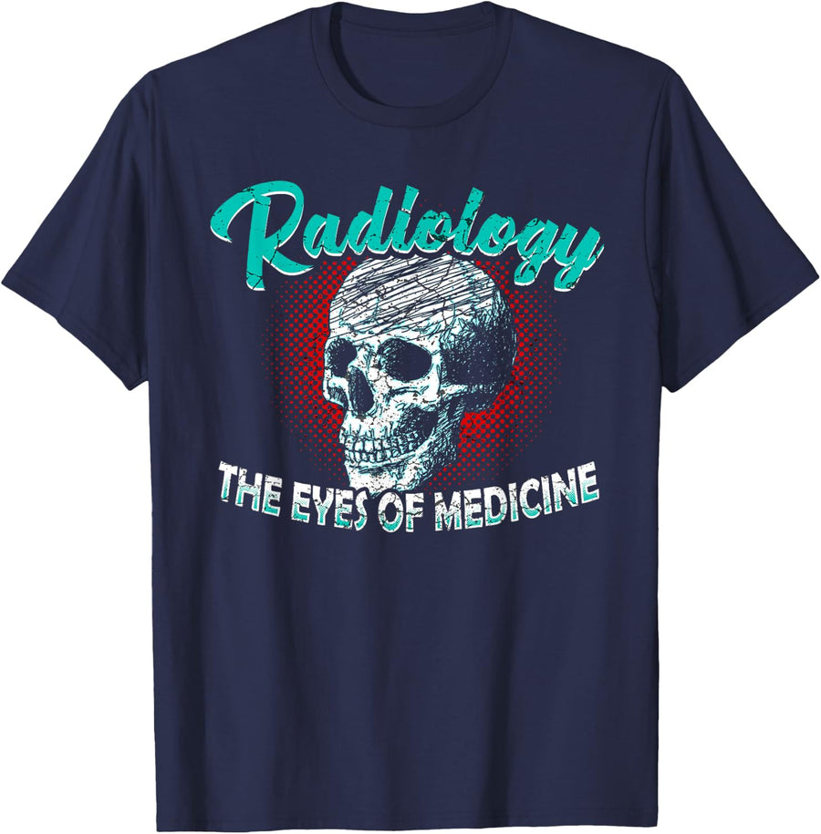 Funny Radiology Technician Xray Medical Radiologic Job T-Shirt - Navy Blue