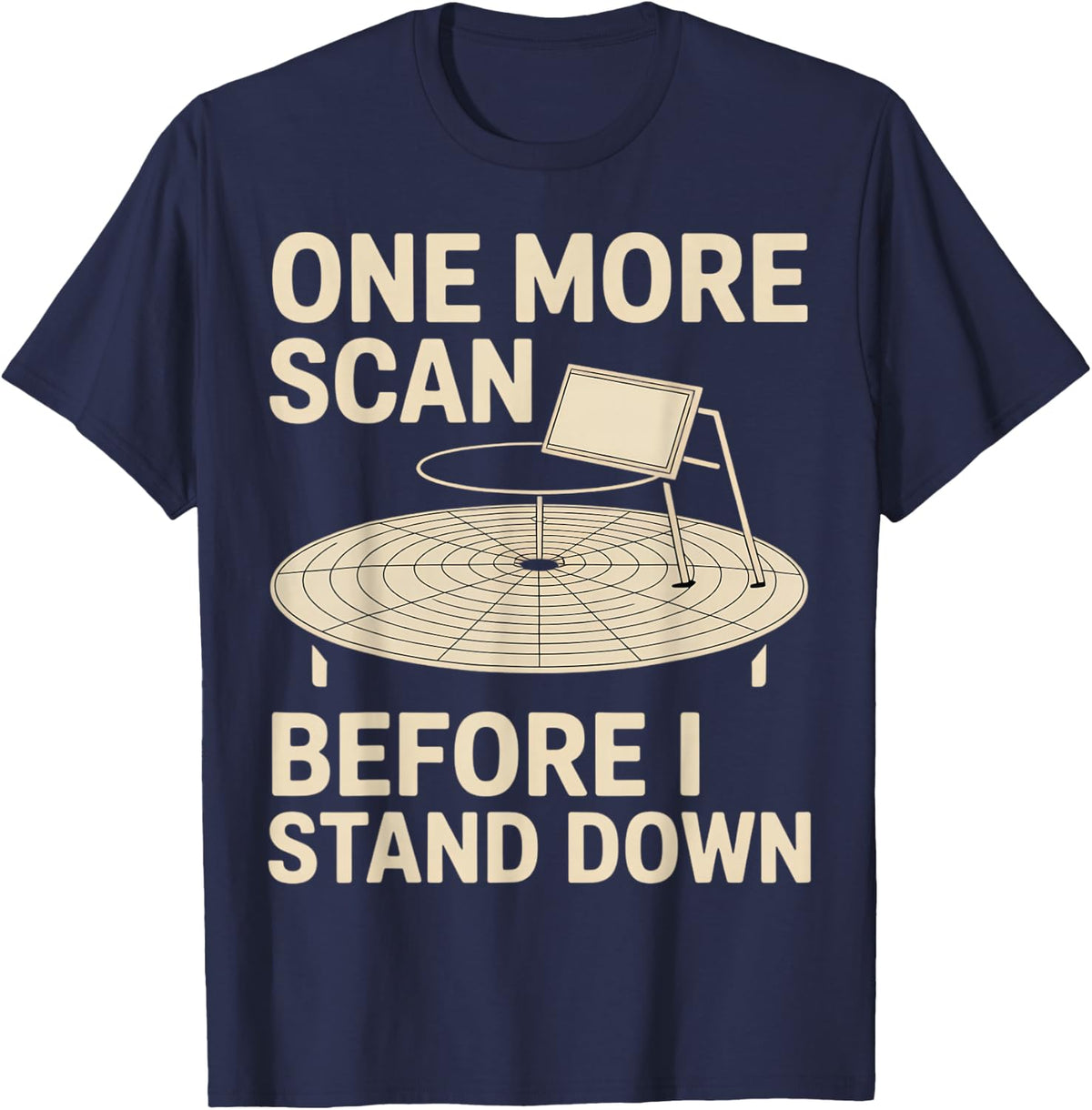 Severe Weather Observer Meteorology Storm Watching T-Shirt - Navy Blue