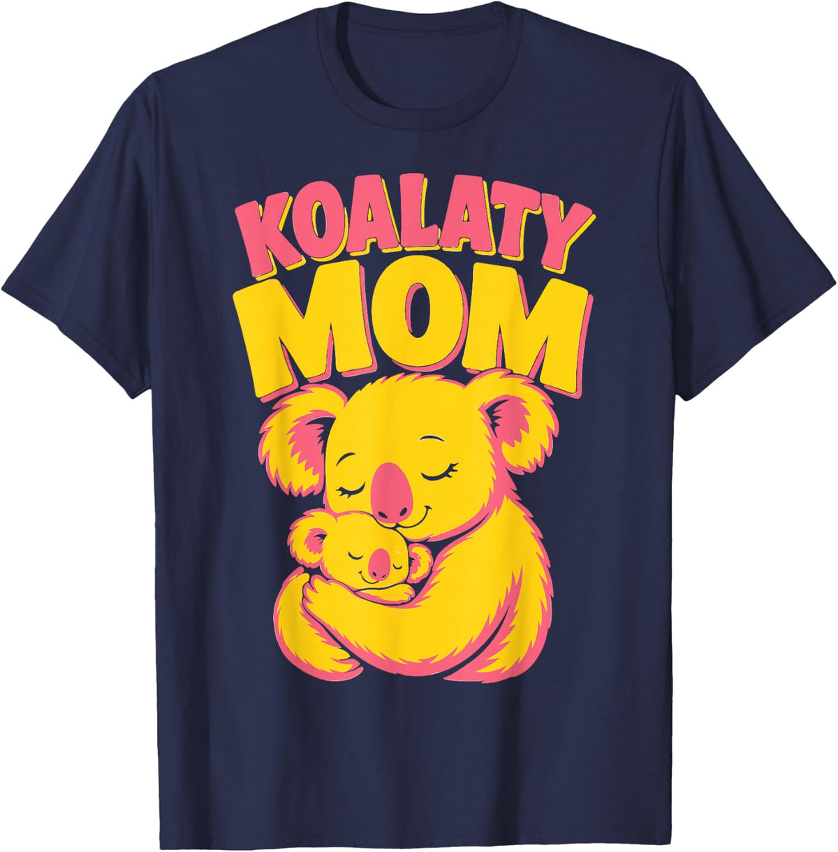 Cute Koala Mom T-Shirt - Navy Blue