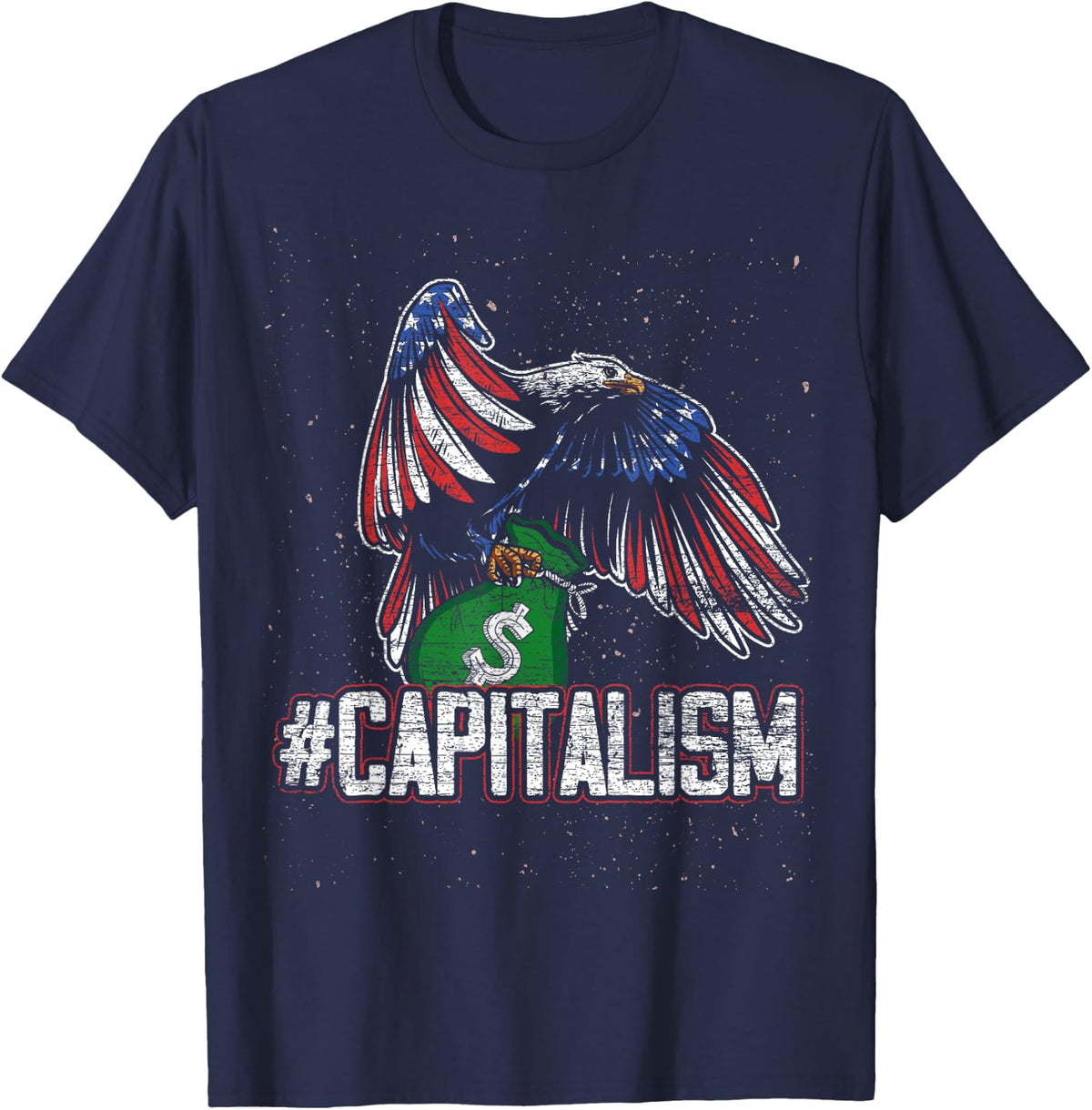 Capitalism T-Shirt - Navy Blue